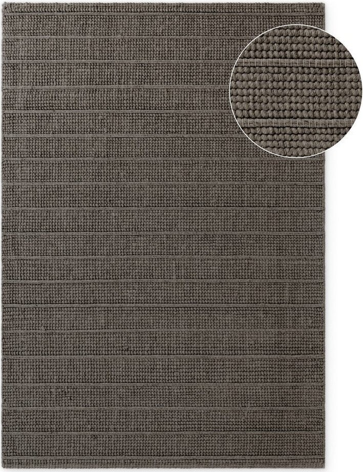 Tmavě šedý/tmavě hnědý ručně tkaný vlněný koberec 200x300 cm Camden Parker – Ted Baker