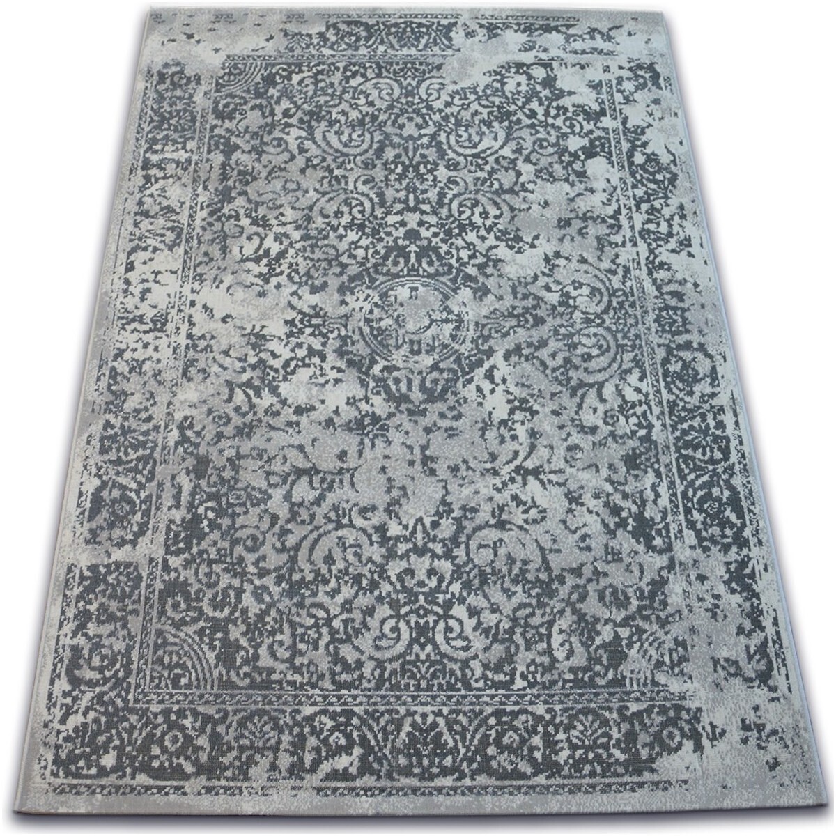 Rugsx  Koberec VINTAGE 22208/356 šedá klasická rozeta 200x290 cm  Šedá