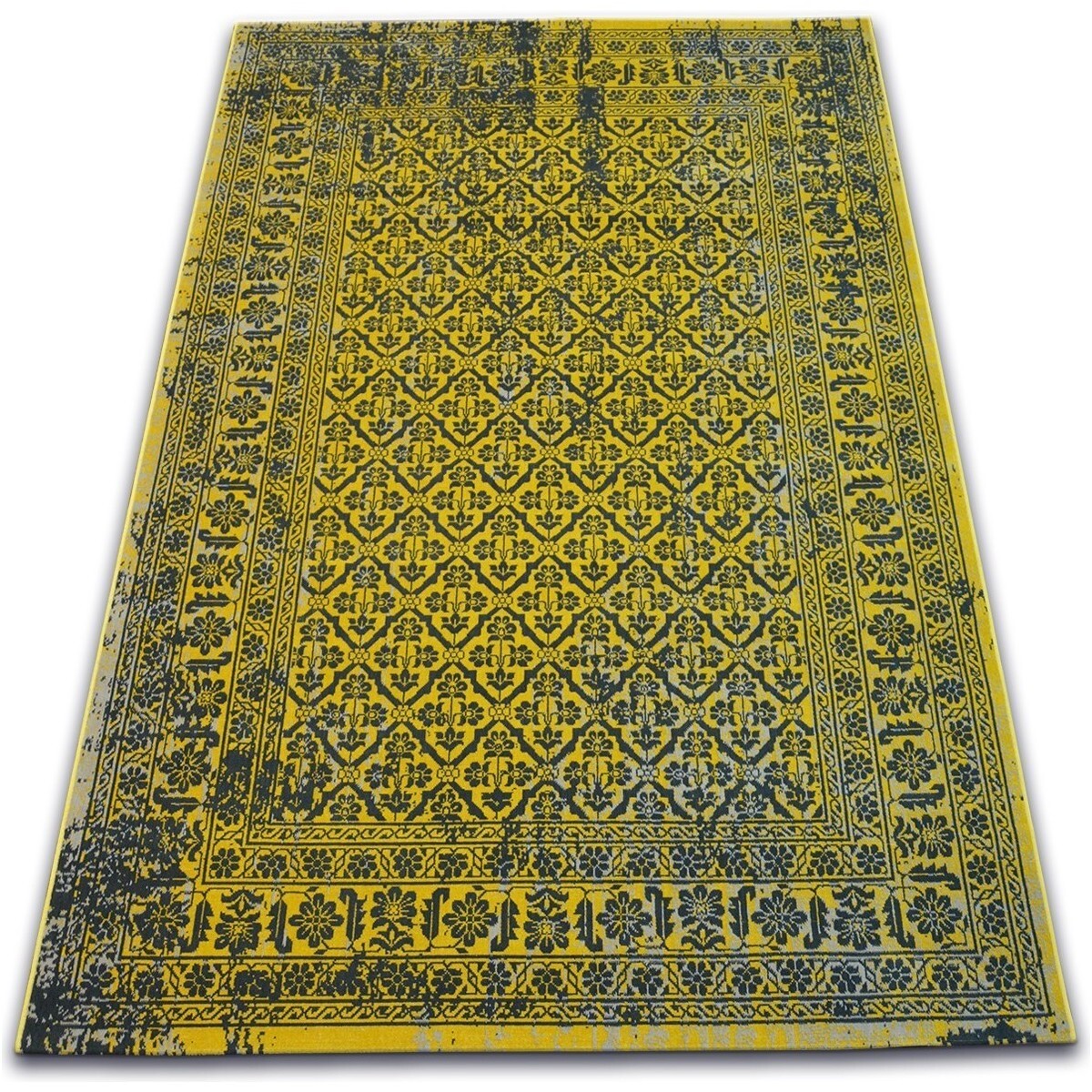 Rugsx  Koberec VINTAGE Květiny 22209/025 žlutá 140x200 cm  Žlutá