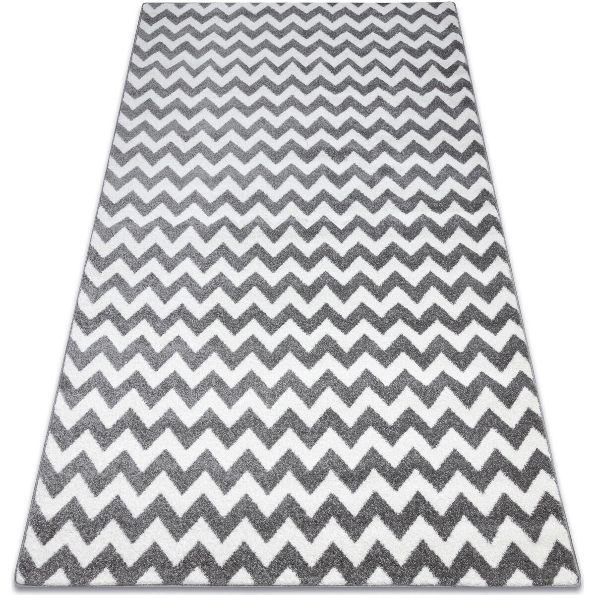 Rugsx  Kulatý koberec SKETCH - F561 Cik cak, 180x270 cm  Šedá