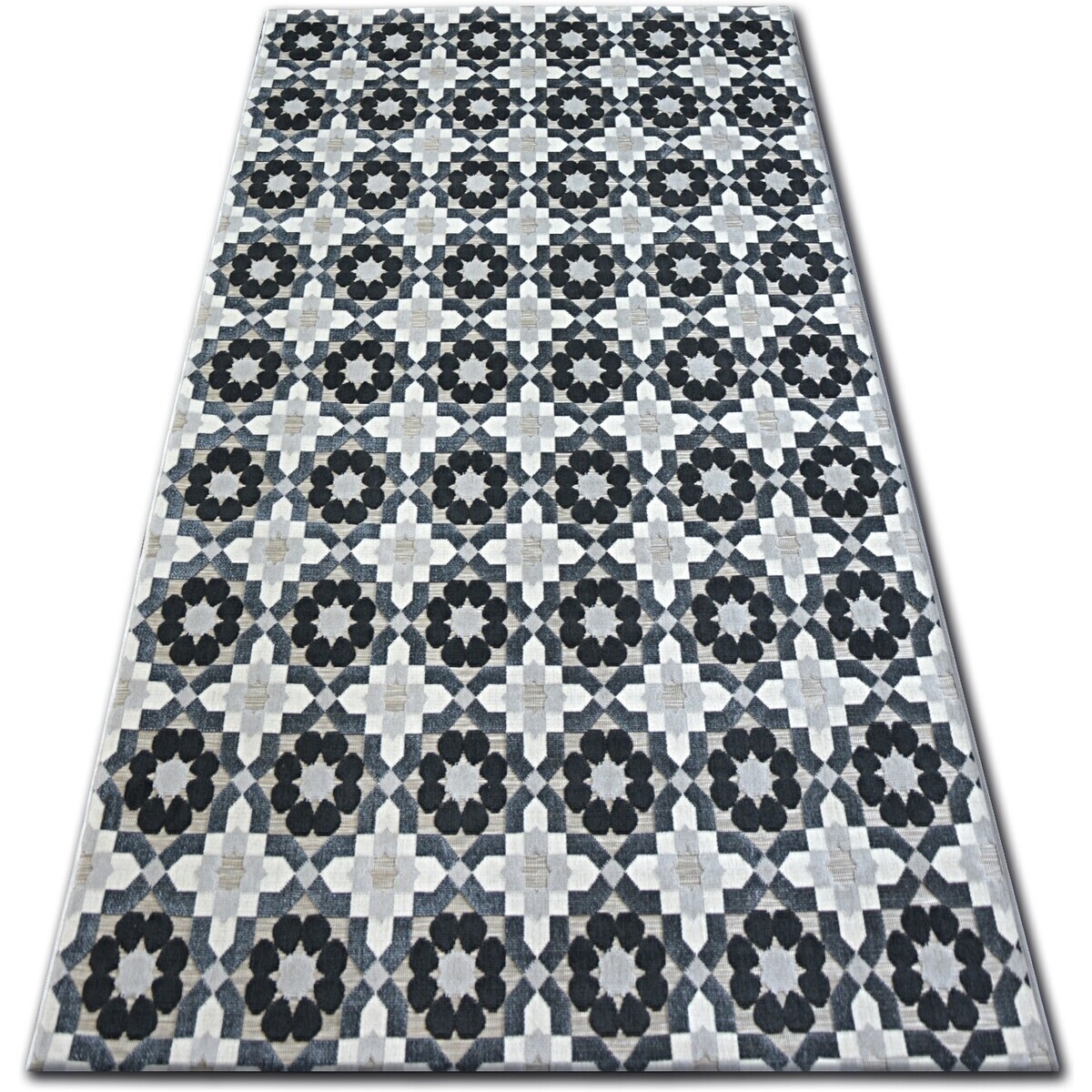 Rugsx  Koberec LISBOA 27206/356 Květiny Šedá 160x230 cm  Šedá