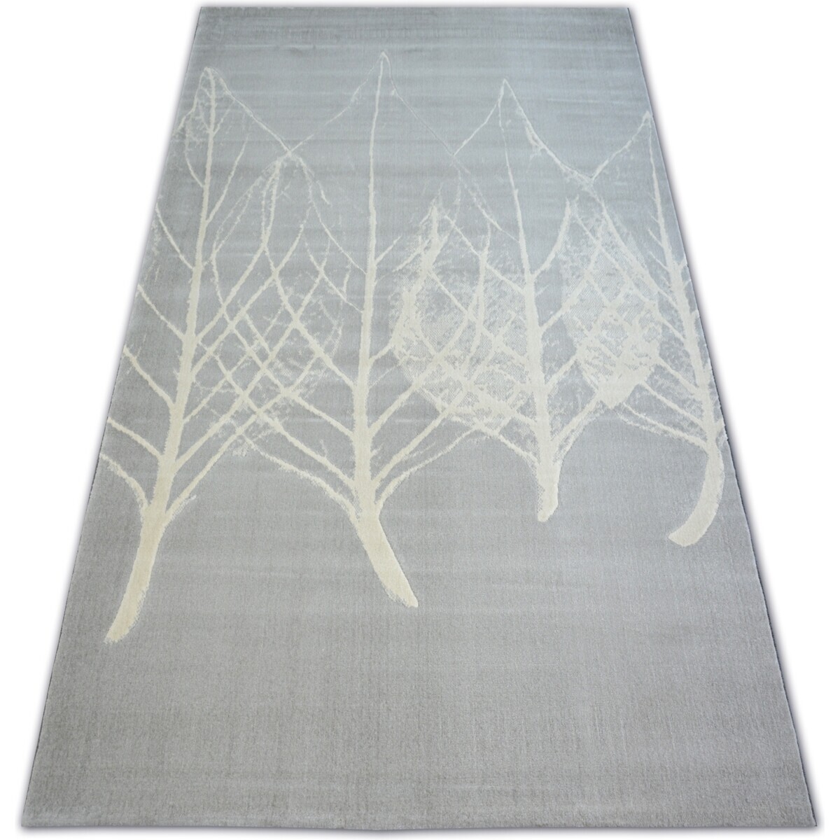 Rugsx  Koberec SCANDI 18281/652- Listy šedá krémový 160x230 cm  Šedá