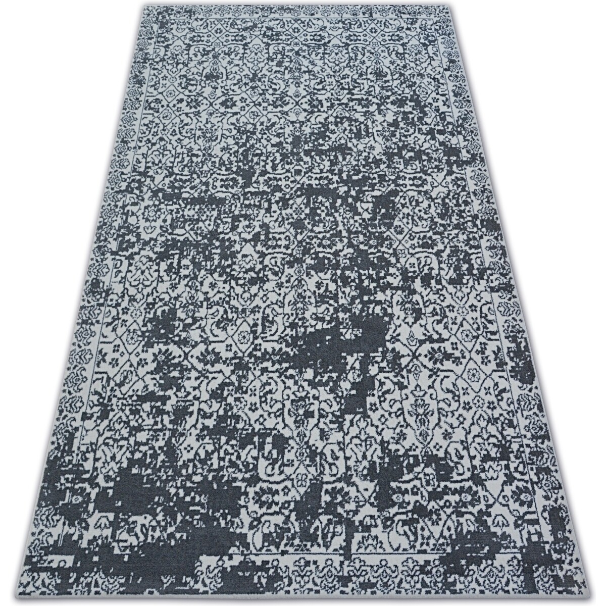 Rugsx  Koberec SENSE Micro 81260 VINTAGE bílý/antracit 160x230 cm  Bílá