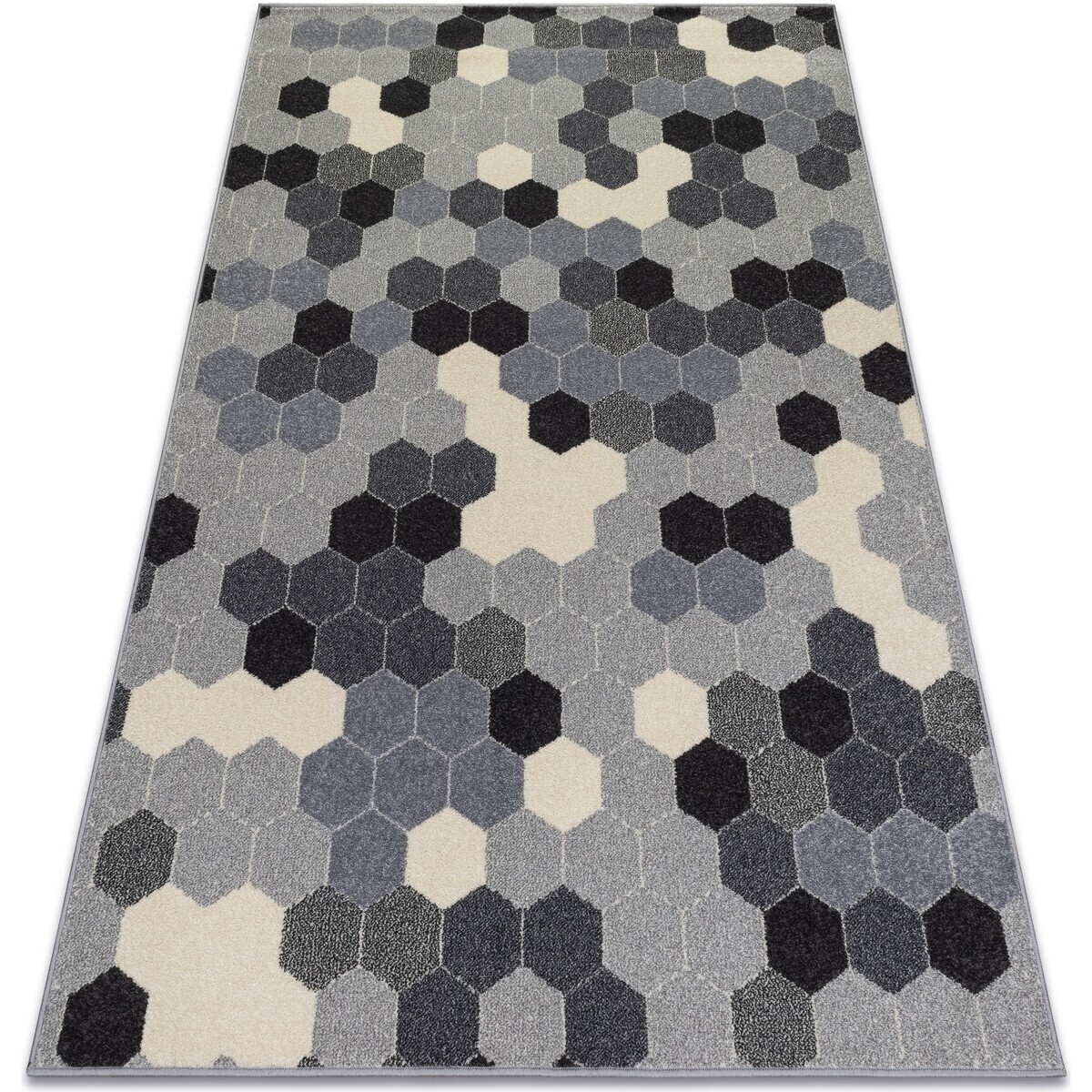 Rugsx  Koberec HEOS 78537 šedá / krémový HEXAGON 120x170 cm  Šedá