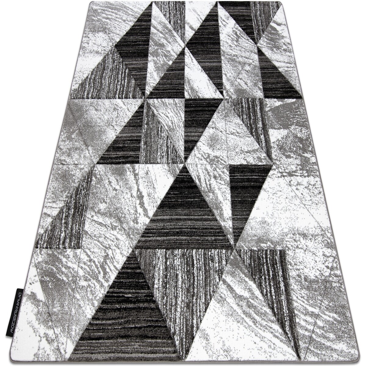 Rugsx  Koberec ALTER Nano trojúhelníky šedá 120x170 cm  Šedá