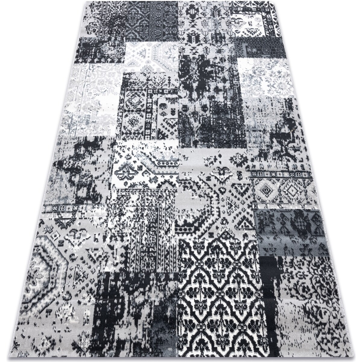 Rugsx  Koberec VINTAGE 22216356 šedá slátanina 120x170 cm  Šedá