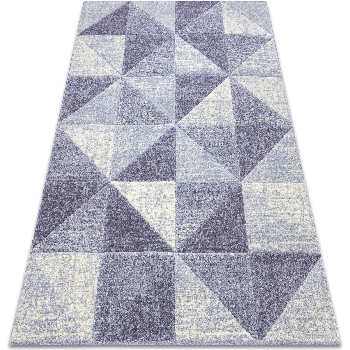 Rugsx  Koberec FEEL 5672/17944 Trojúhelníky béžový/f 180x270 cm  Fialová