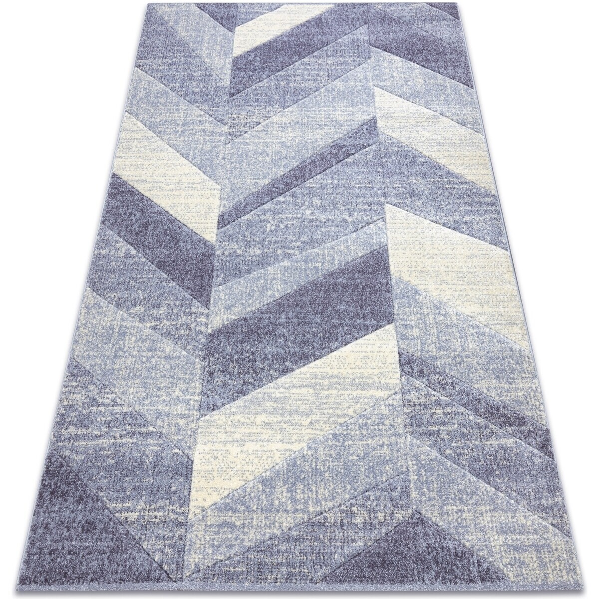 Rugsx  Koberec FEEL 5673/17944 Rybí kost béžový/fialo 80x150 cm  Fialová