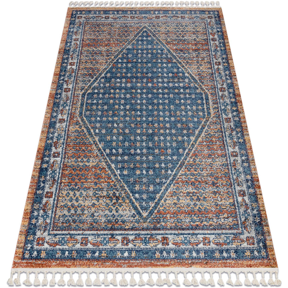 Rugsx  Moderní koberec BELLE BG58A tmavě modrý / 140x190 cm  Modrá