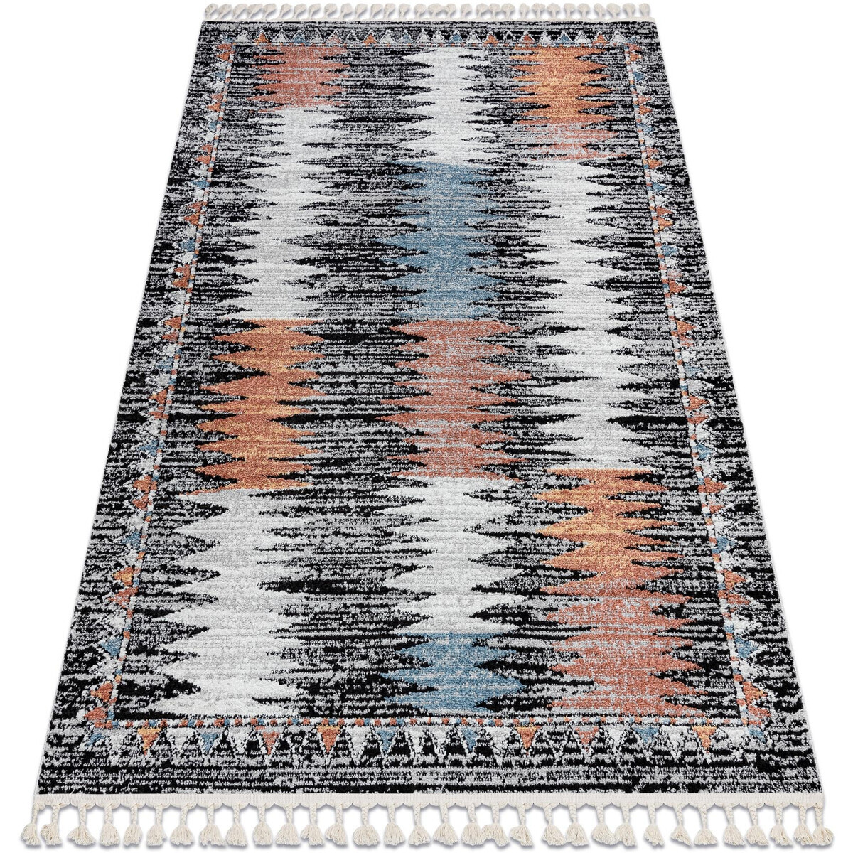 Rugsx  Moderní koberec BELLE BR23A černý / růžový 120x170 cm  Černá