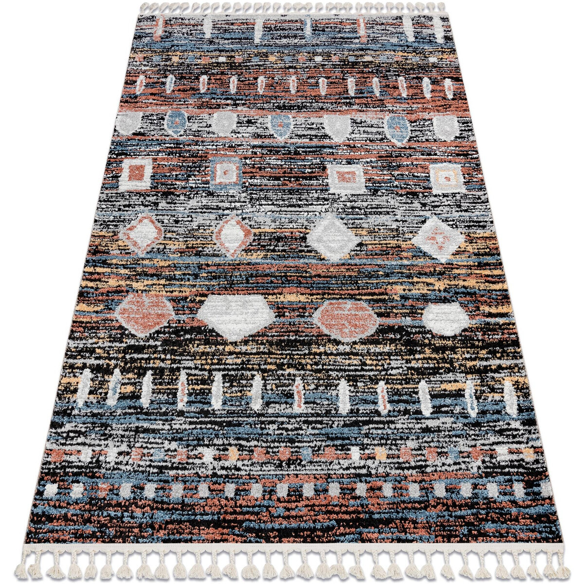 Rugsx  Moderní koberec BELLE BR36A černý / růžový 180x270 cm  Černá