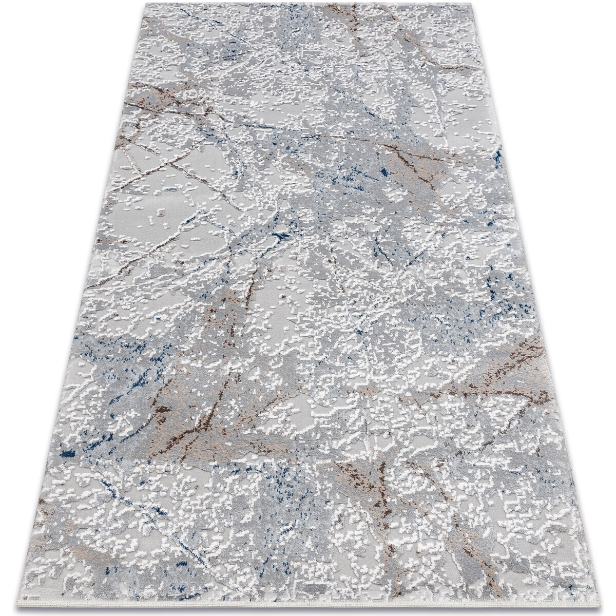 Rugsx  Koberec AKRYL VALS 0073 Mramor šedá / 80x250 cm  Šedá