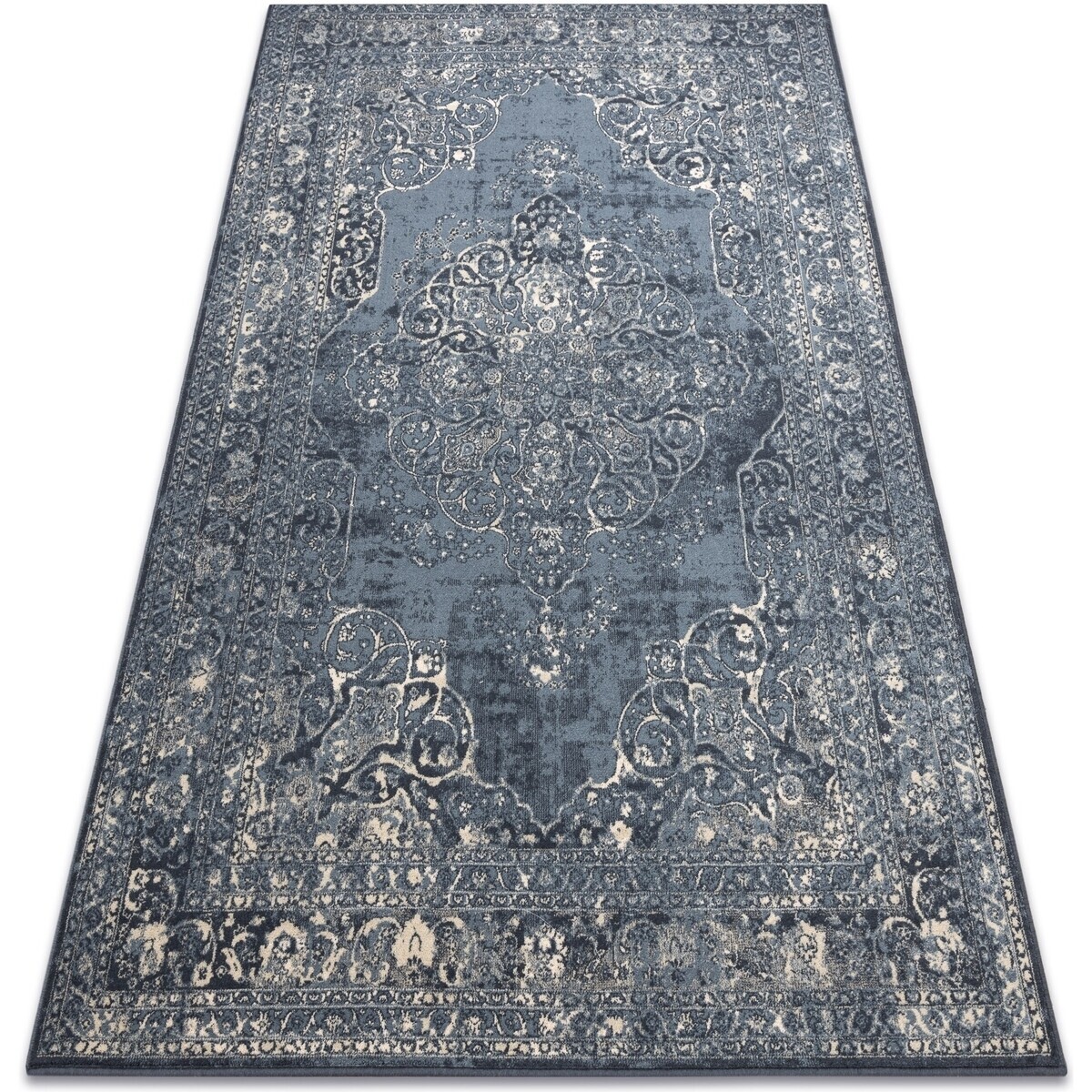 Rugsx  Koberec Vlna NAIN Růžice vintage 7599/50911 tmav 160x230 cm  Modrá