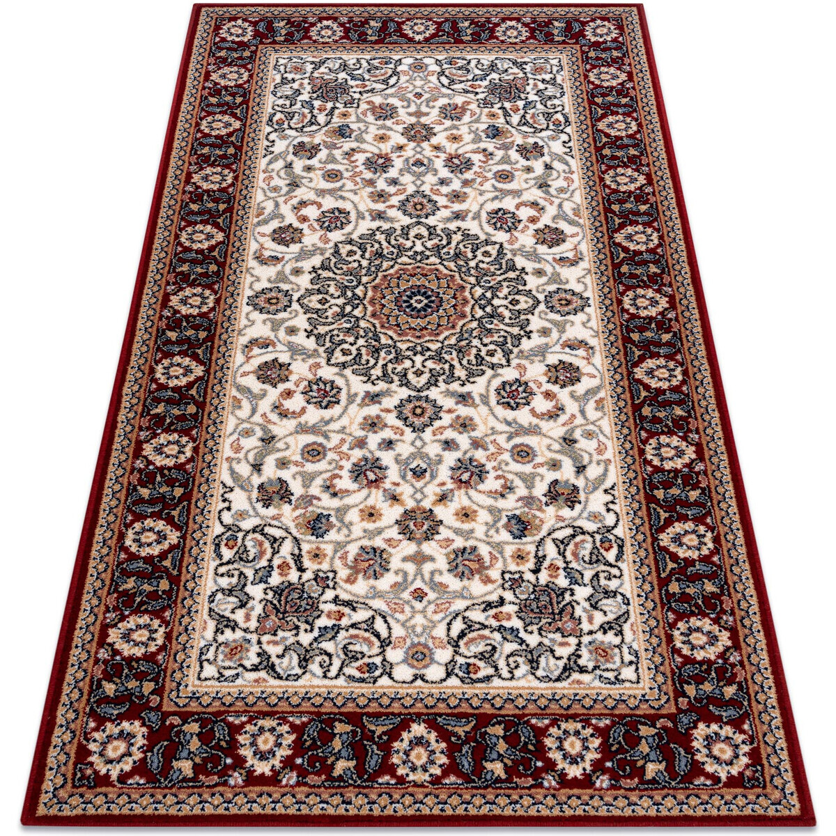 Rugsx  Koberec Vlna NAIN Ornament, rám 6635/51036 béžo 80x150 cm  Béžová