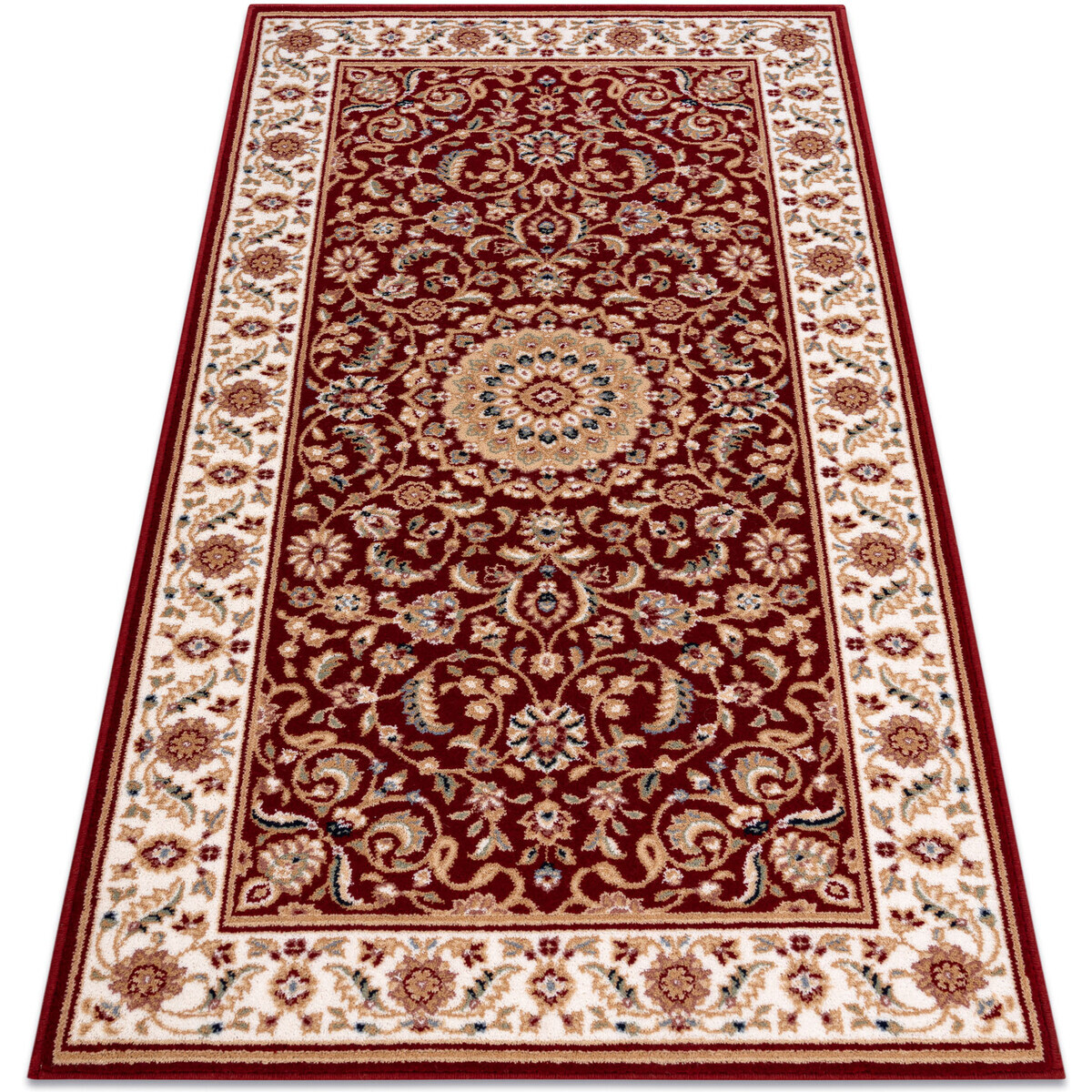 Rugsx  Koberec Vlna NAIN Růžice, rám 7176/51066 bordó 240x340 cm  Bordó