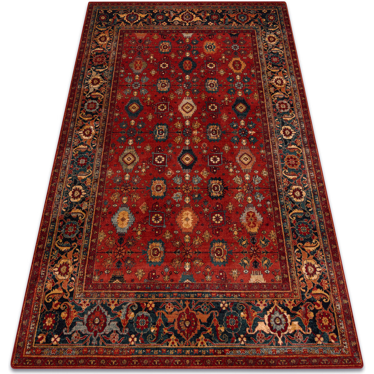 Rugsx  Vlněný koberec OMEGA PARILLO rám rubín 200x300 cm  Červená