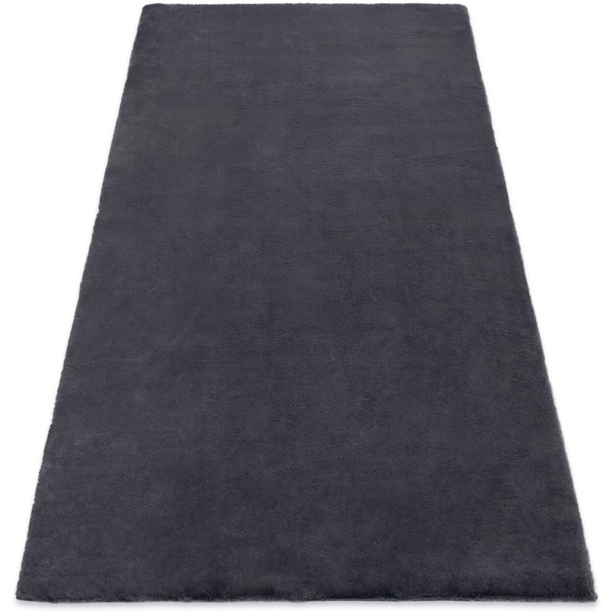 Rugsx  Koberec BUNNY antracit, imitace králíčí kožeŠ80x150 cm  Černá