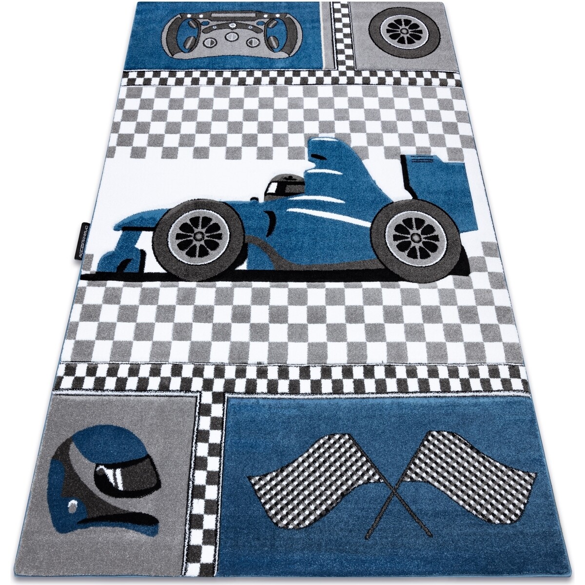 Rugsx  Koberec PETIT ZÁVODY FORMULE 1 AUTO, modrý 240x330 cm  Modrá