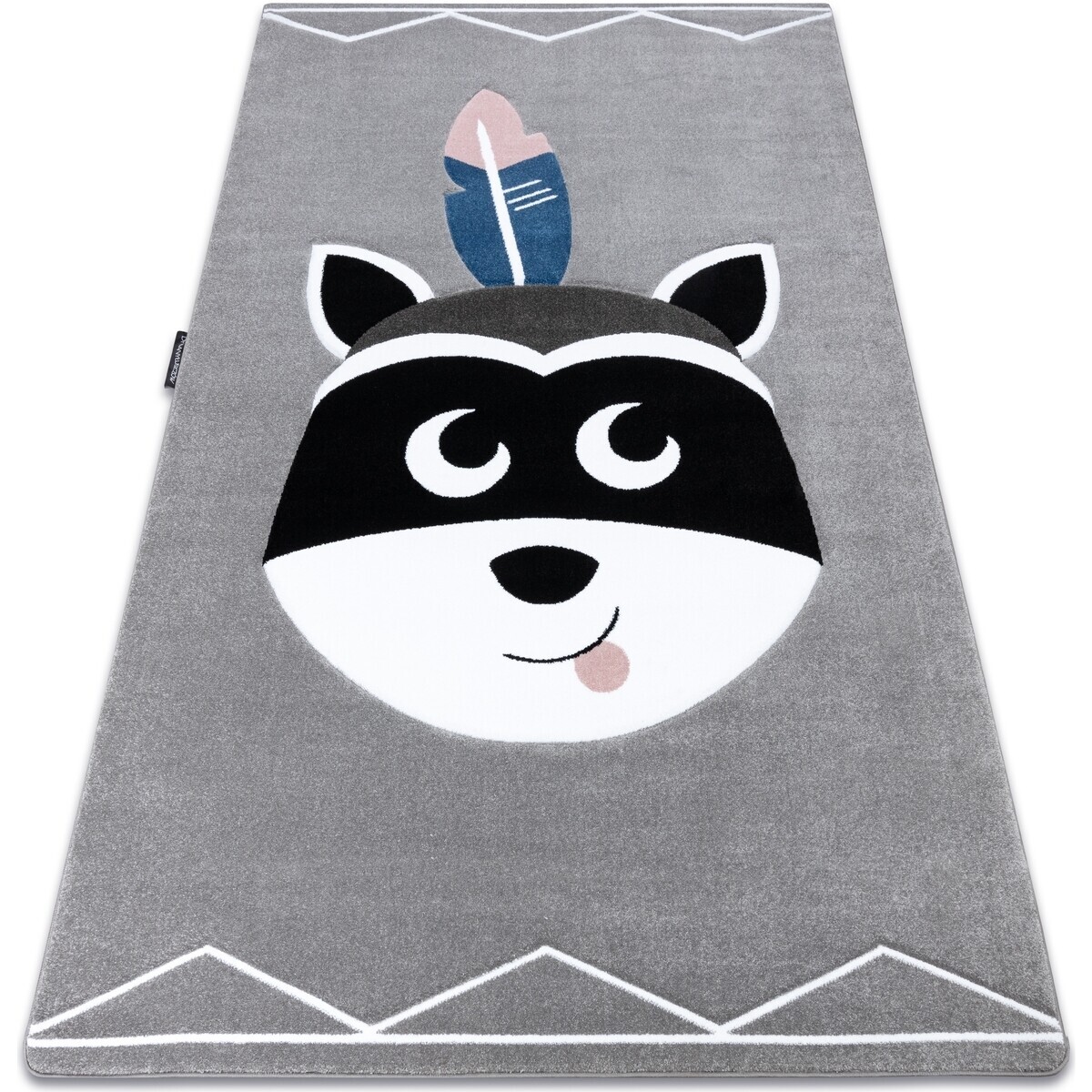 Rugsx  Koberec PETIT MUKKI MÝVAL, šedý 140x190 cm  Šedá