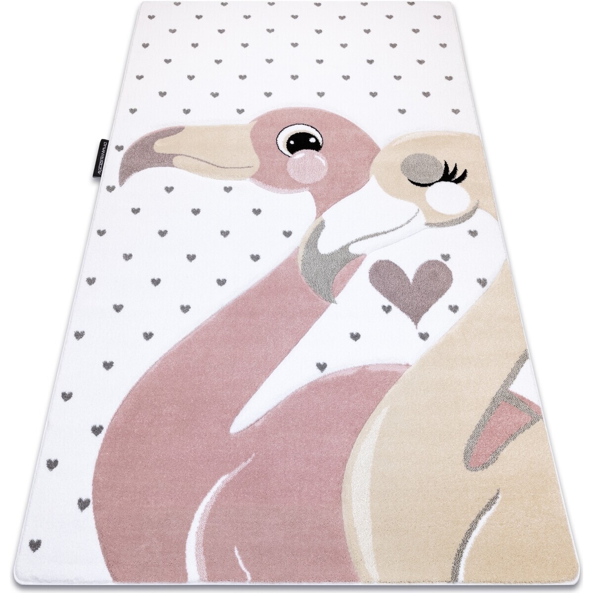 Rugsx  Koberec PETIT PLAMEŇÁCI, SRDCE, krémový 180x270 cm  Béžová