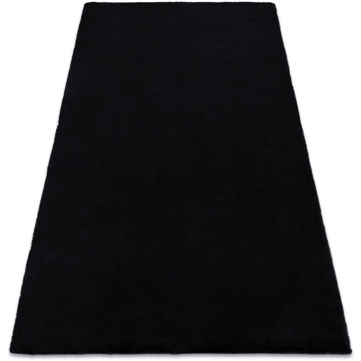 Rugsx  Koberec BUNNY černý, imitace králíčí kožeš 140x190 cm  Černá