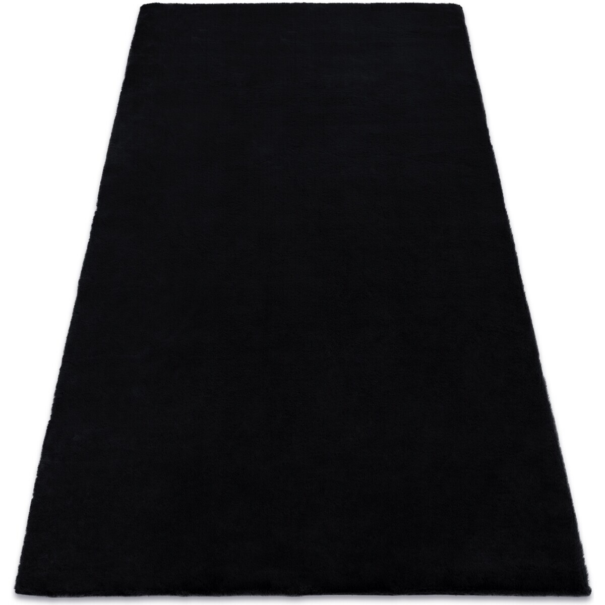 Rugsx  Koberec BUNNY černý, imitace králíčí kožeš 160x220 cm  Černá