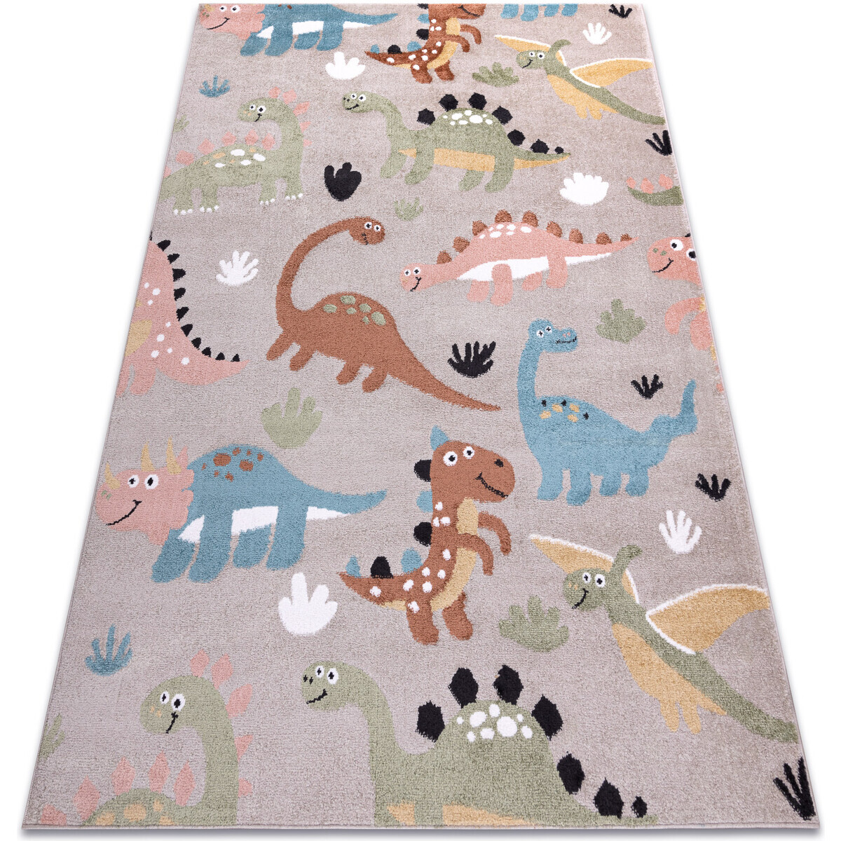 Rugsx  Koberec FUN Dino pro děti, dinosauři béžová 200x290 cm  Béžová