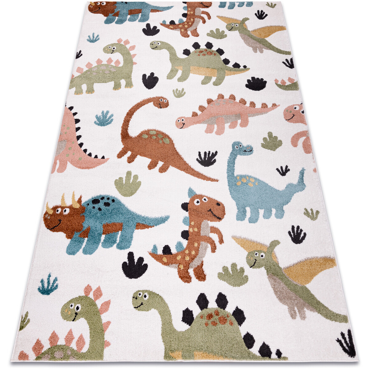 Rugsx  Koberec FUN Dino pro děti, dinosauři krém 200x290 cm  Béžová