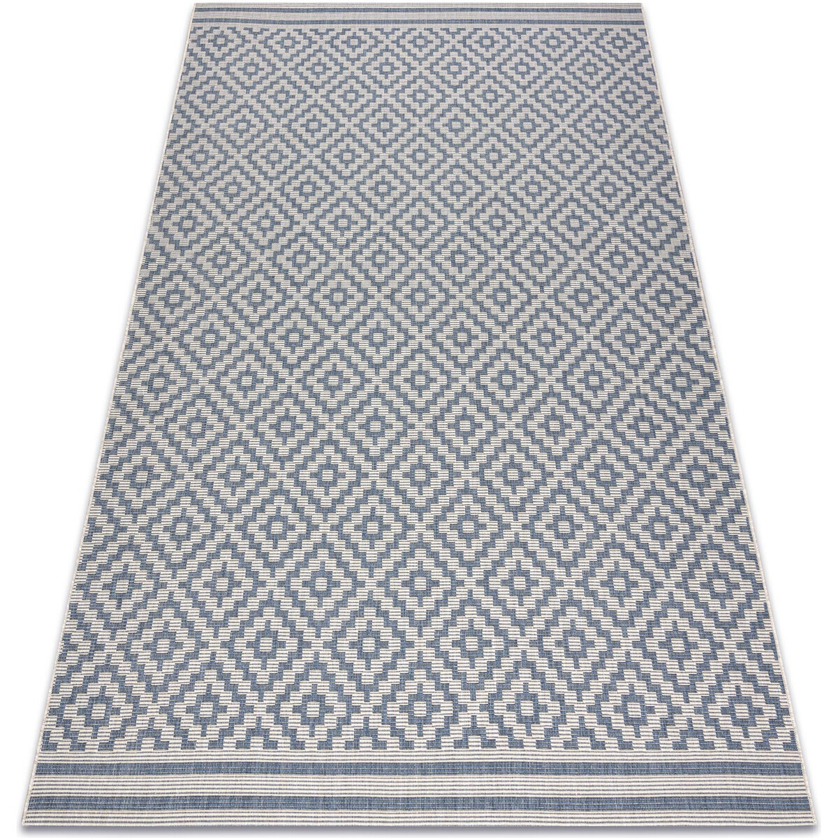 Rugsx  Koberec FLAT 48357/951 SISAL -  čtverce 160x230 cm  Šedá