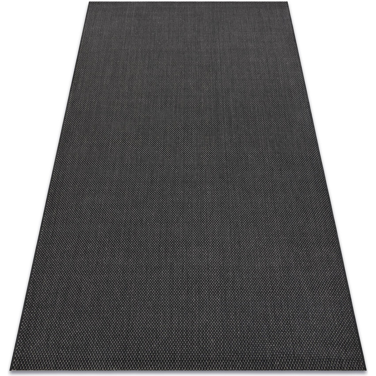 Rugsx  Koberec FLAT 48663/090 SISAL - černá HLADKÝ 160x230 cm  Černá