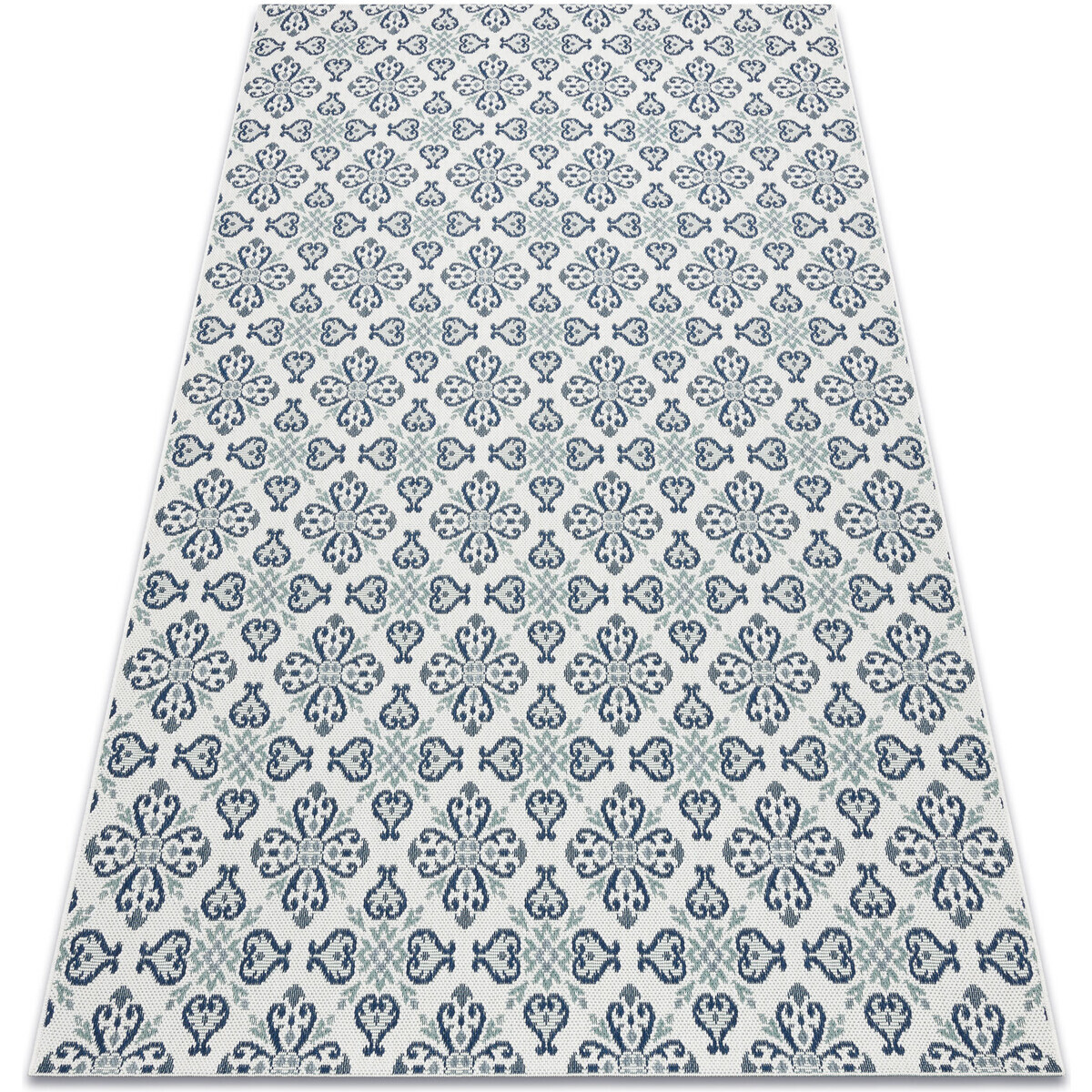 Rugsx  Koberec COLOR 19246/969 SISAL Květiny Bílá 140x200 cm  Bílá