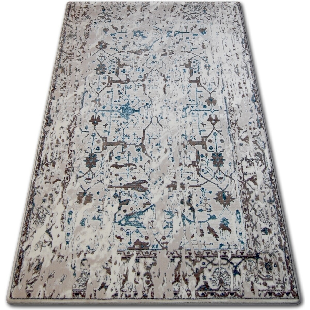 Rugsx  Koberec AKRYL TALAS 0309 White/Glass Blue 80x150 cm  Béžová