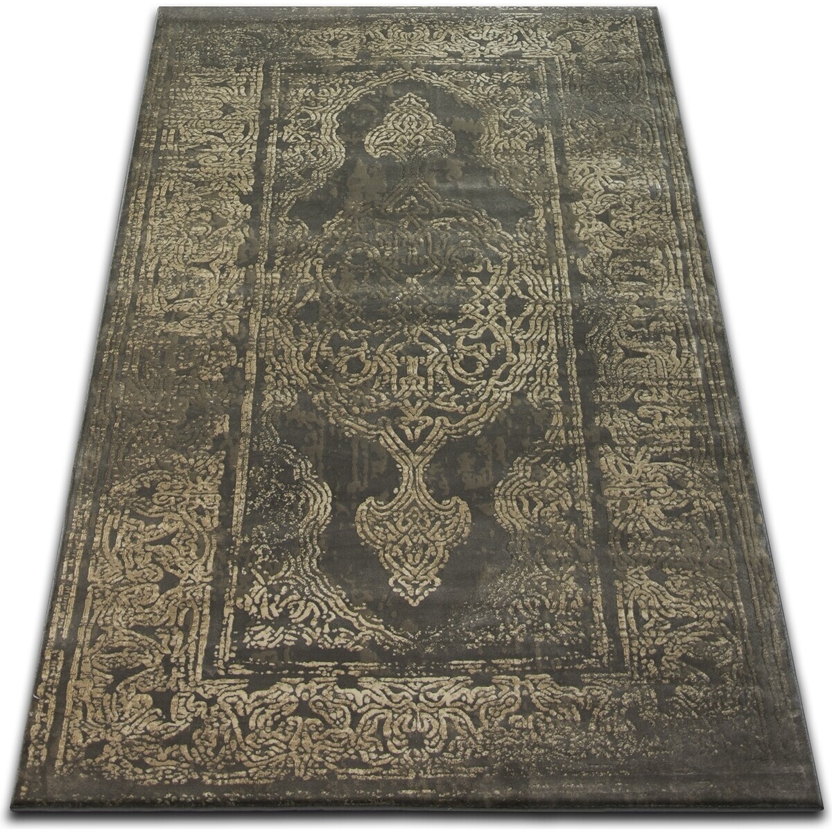 Rugsx  Koberec DROP JASMINE 456 Vizon/Tmavá béžová 240x330 cm  Zelená