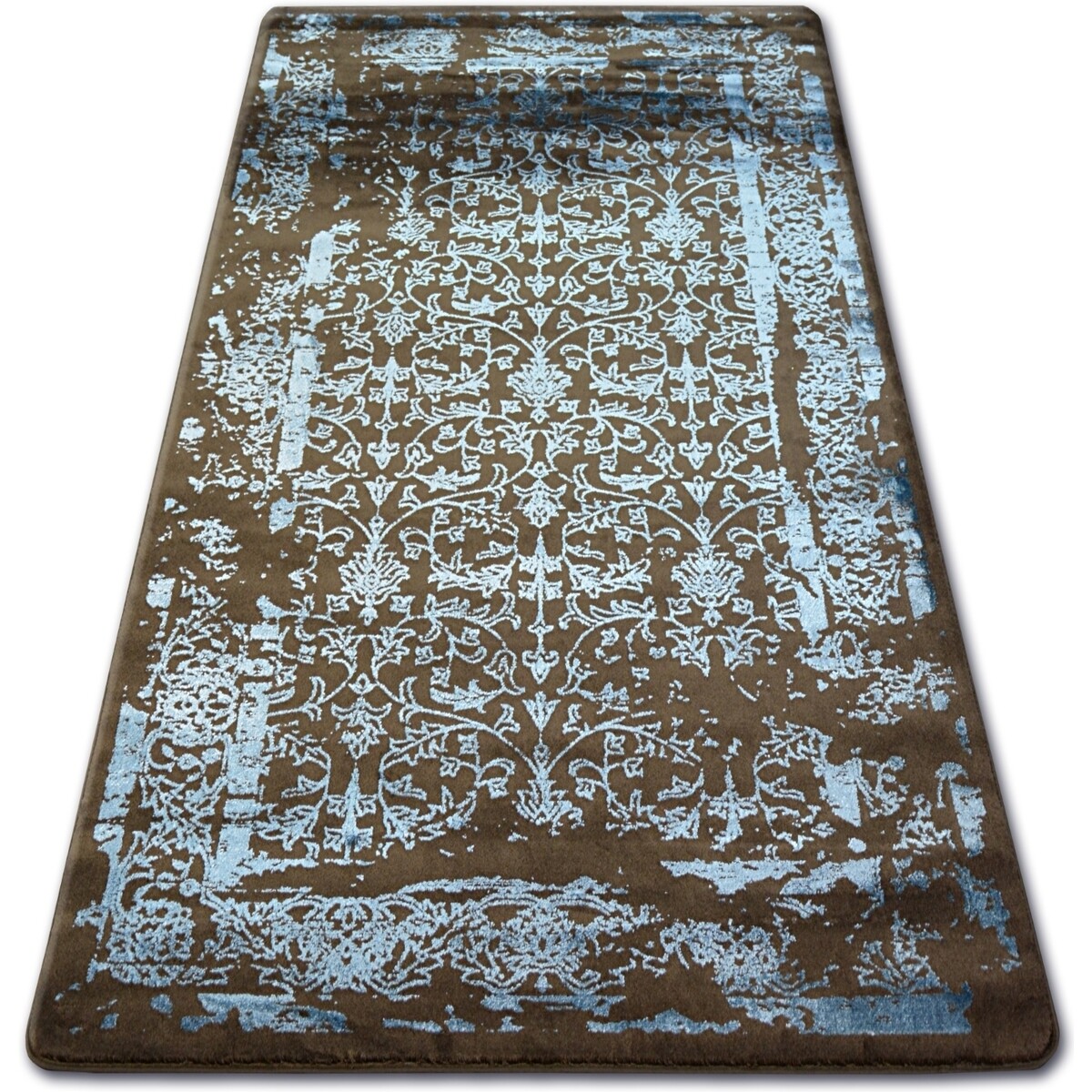 Rugsx  Koberec AKRYL MANYAS 0920 Hnědý/Modrý 80x150 cm  Hnědá