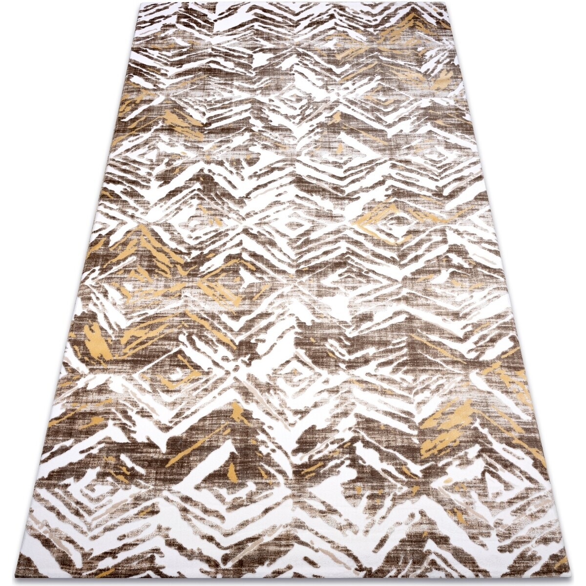 Rugsx  Koberec AKRYL DIZAJN 121 béžová, žlutá 80x300 cm  Béžová