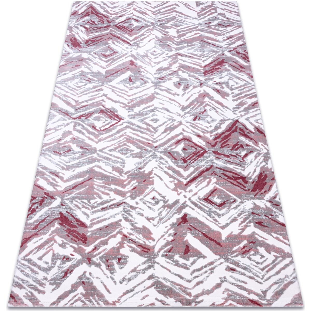Rugsx  Koberec AKRYL DIZAYN 121 světle šedá / 160x230 cm  Růžová