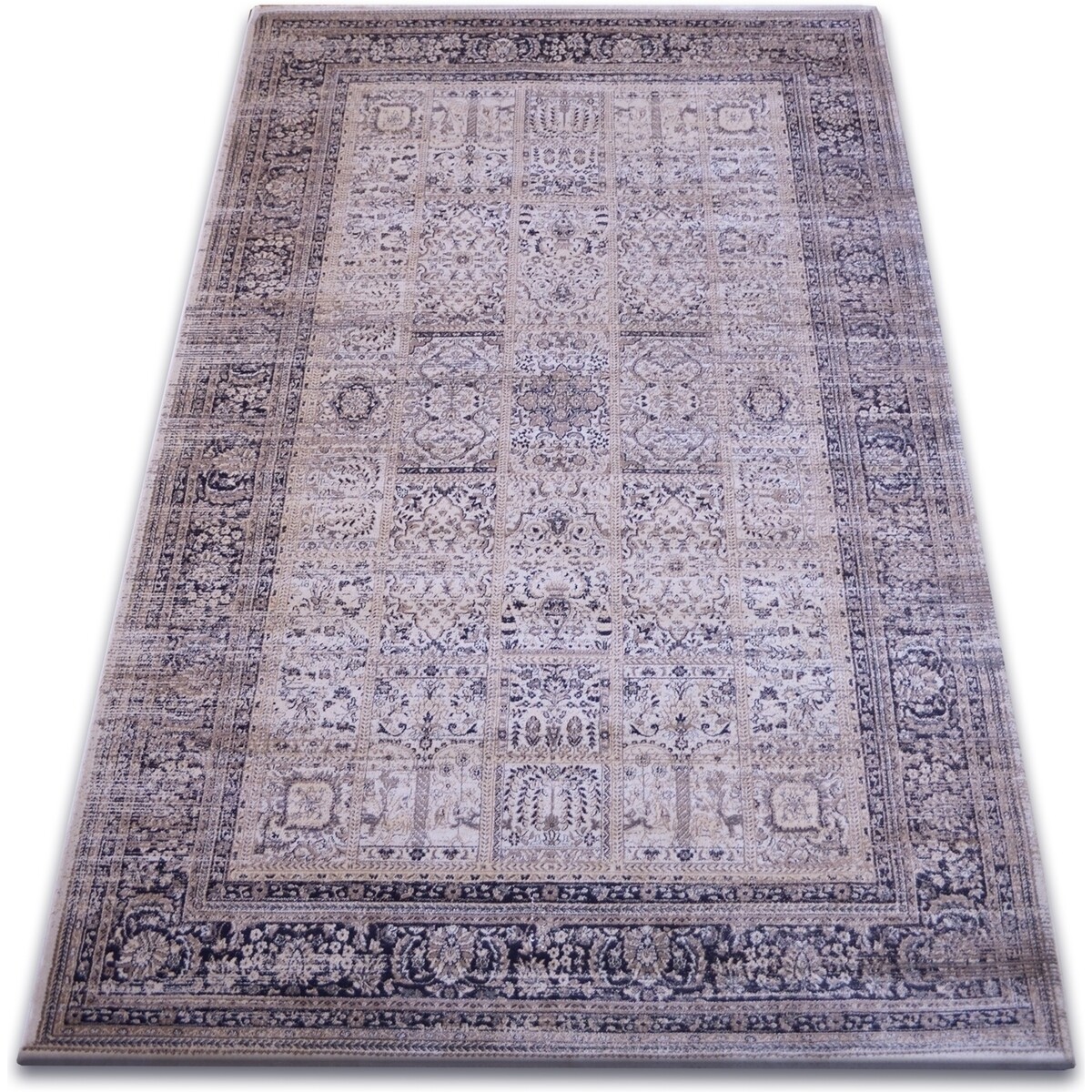 Rugsx  Koberec heat-set Jasmin 8580, slonová kost 120x170 cm  Bílá