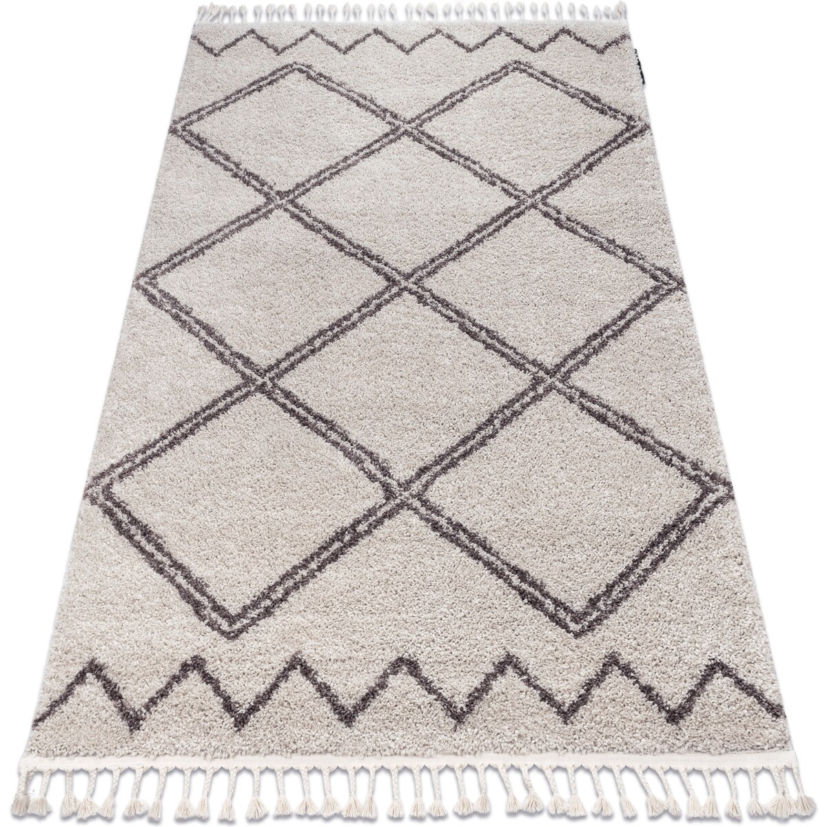 Rugsx  Koberec BERBER ASILA B5970, krémovo hnědý - 140x190 cm  Béžová