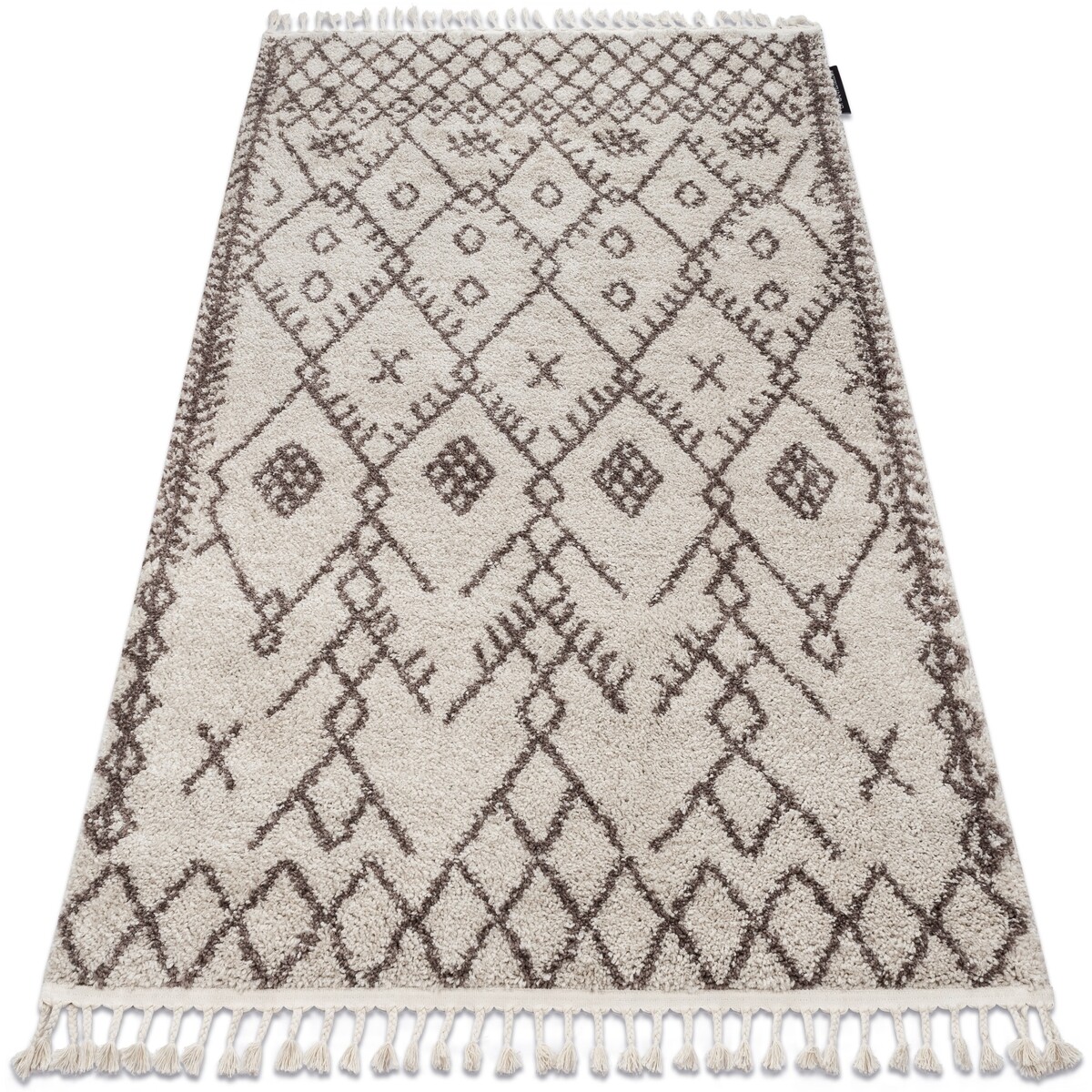 Rugsx  Koberec BERBER TANGER B5940, krémovo-hnědý - st 140x190 cm  Béžová