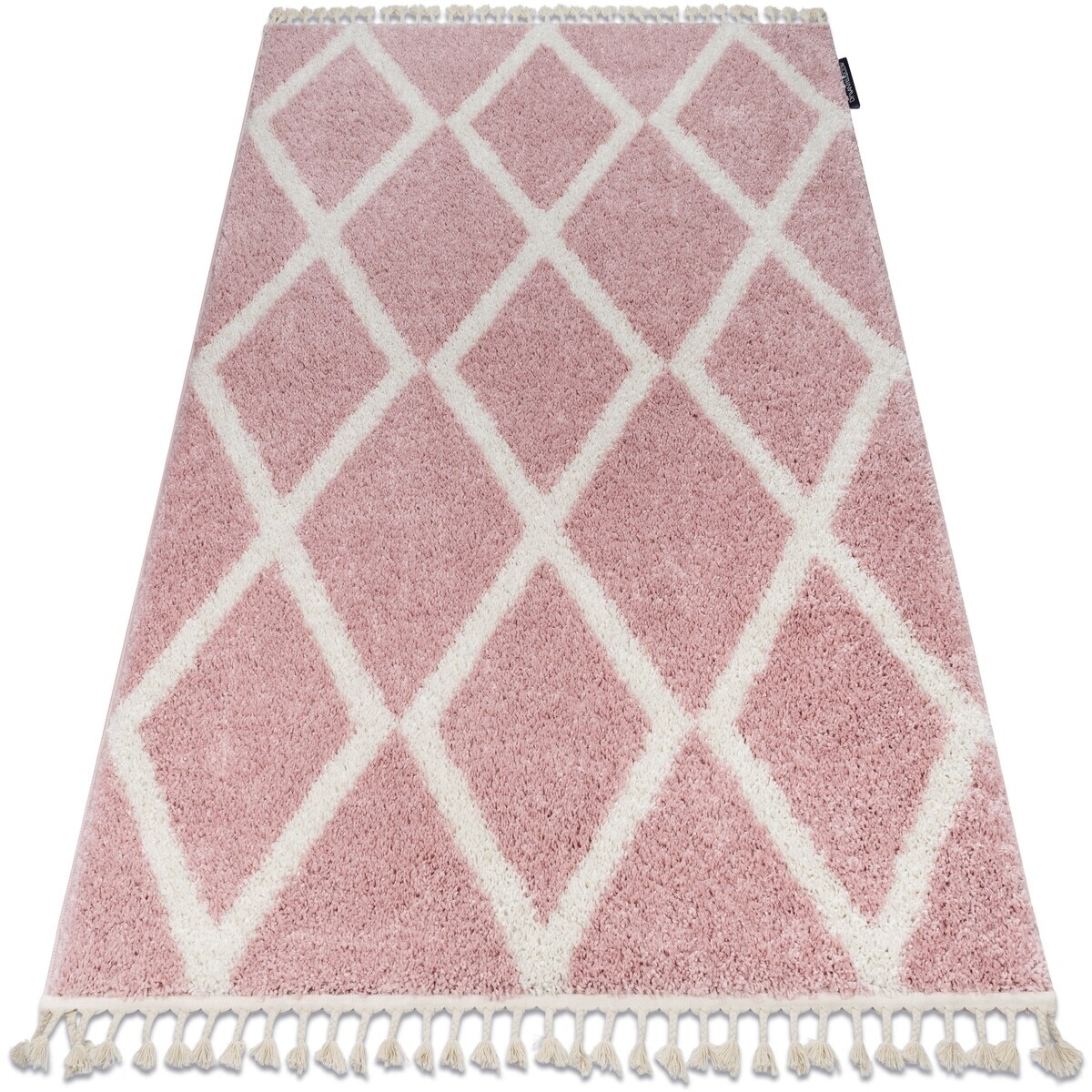 Rugsx  Koberec TROIK A0010, růžovo-bílá - střapce, M 200x290 cm  Růžová