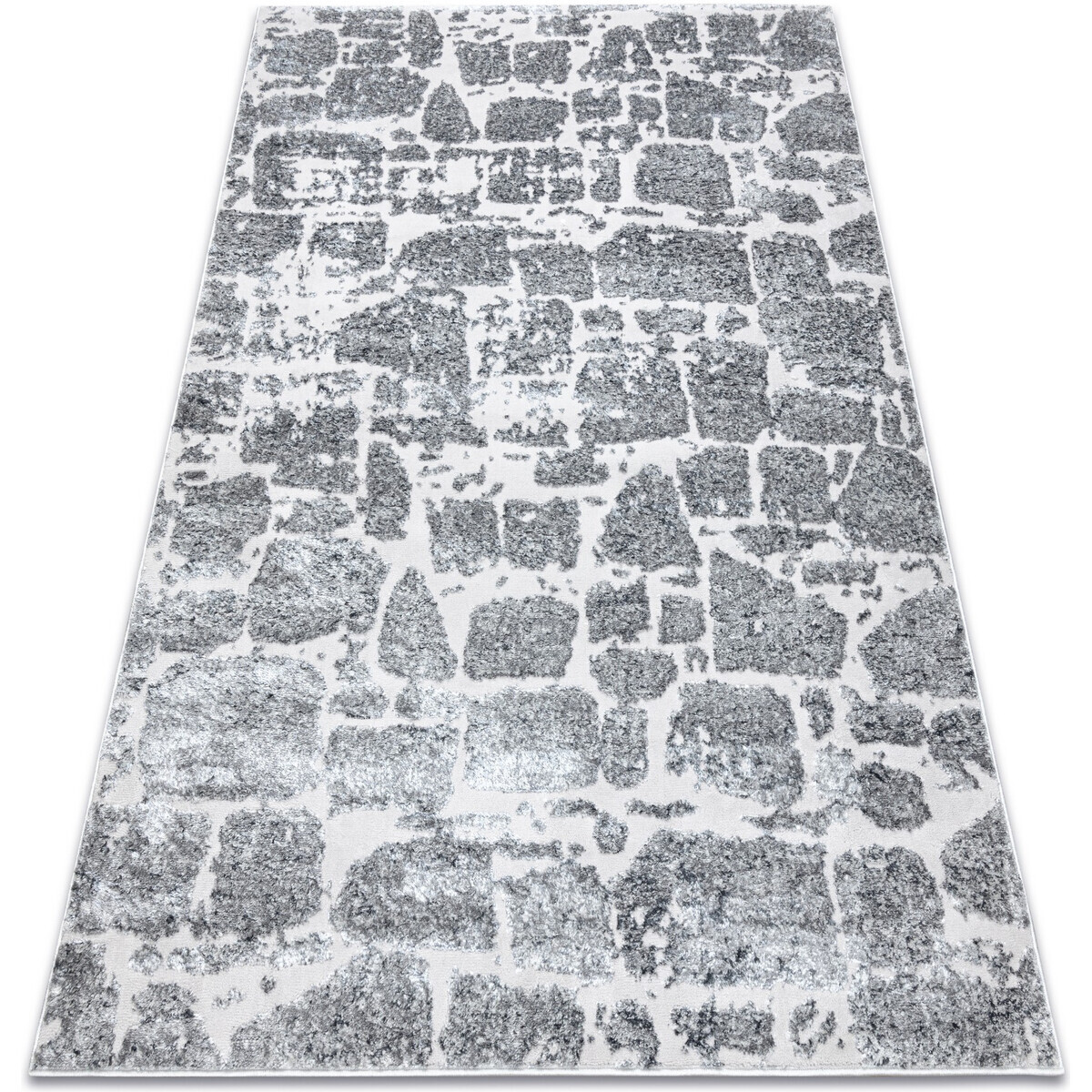 Rugsx  Moderní MEFE koberec   6184 Dlažba 160x220 cm  Šedá