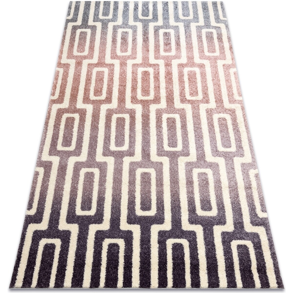 Rugsx  Koberec KAKE 25809657 Labyrinth  Bludiště modern 80x150 cm  Fialová