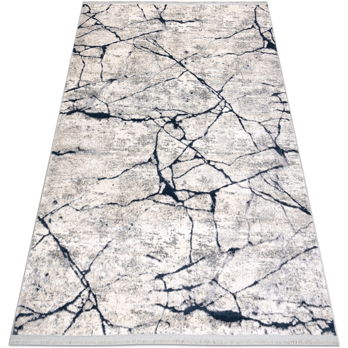 Rugsx  Moderní koberec REBEC 51184A Mramor, Střapce- dv 80x150 cm  Béžová