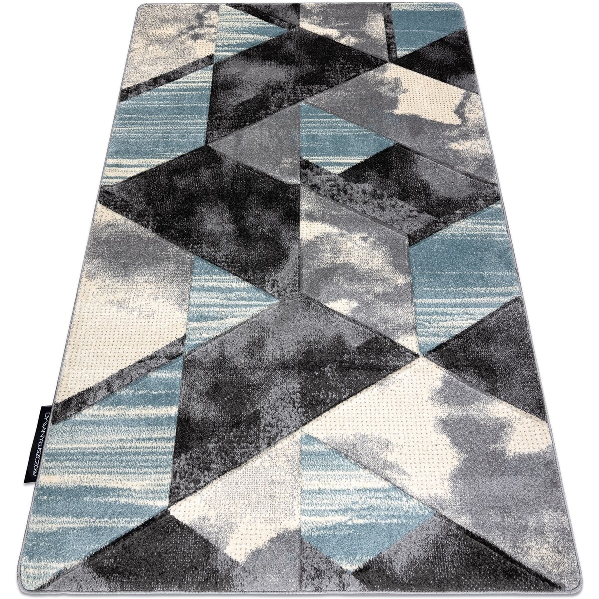 Rugsx  Koberec ALTER Wet Geometrický,  trojúhelníky, l 120x170 cm  Modrá