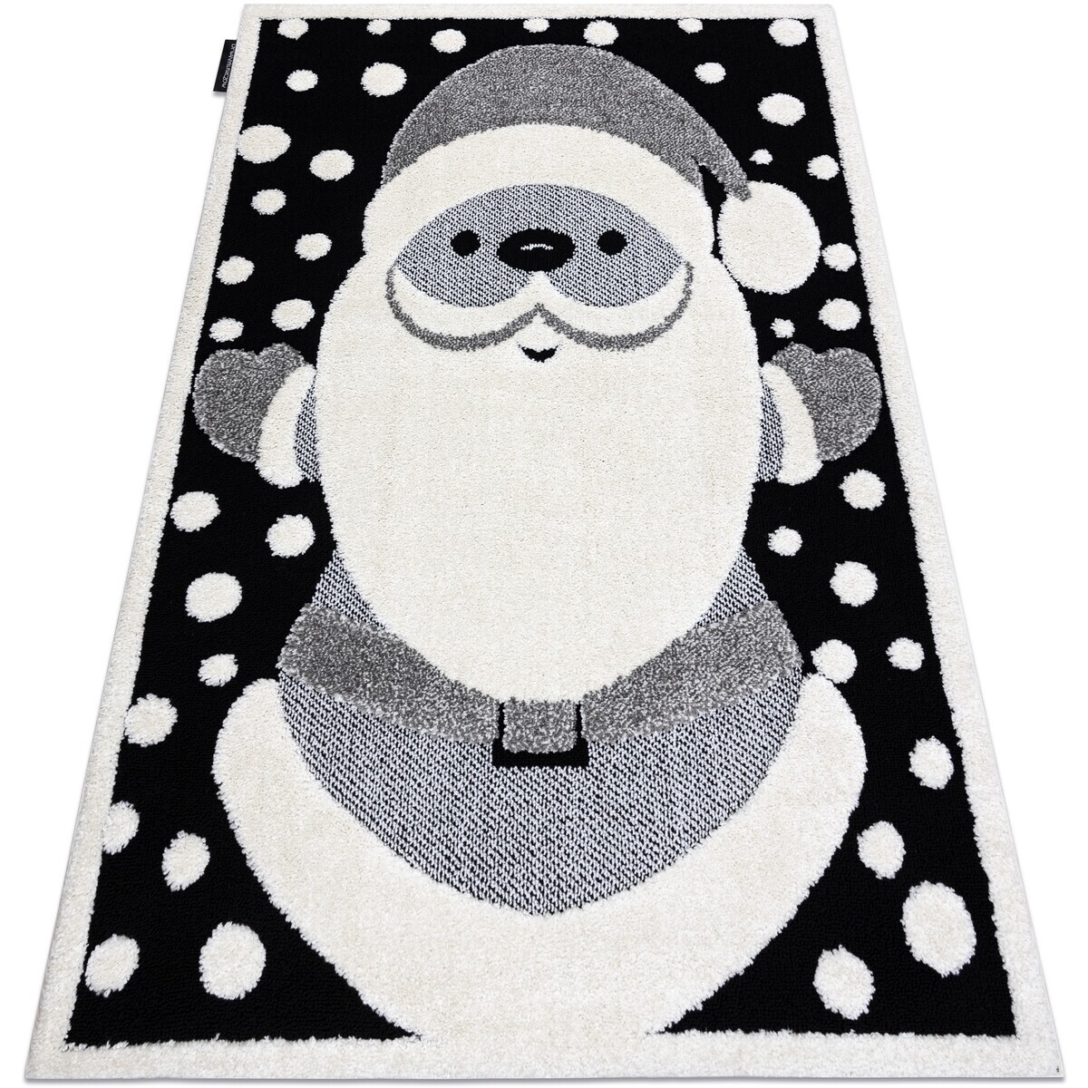 Rugsx  Moderní dětský koberec JOY Santa, Mikuláš, st 160x220 cm  Černá