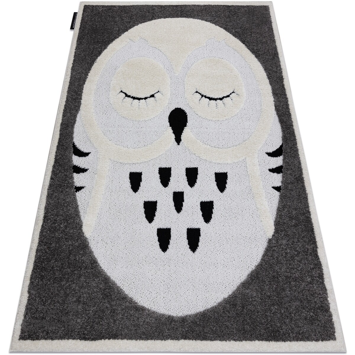 Rugsx  Dětský koberec JOY Owl sova, Strukturální, dvĠ160x220 cm  Šedá