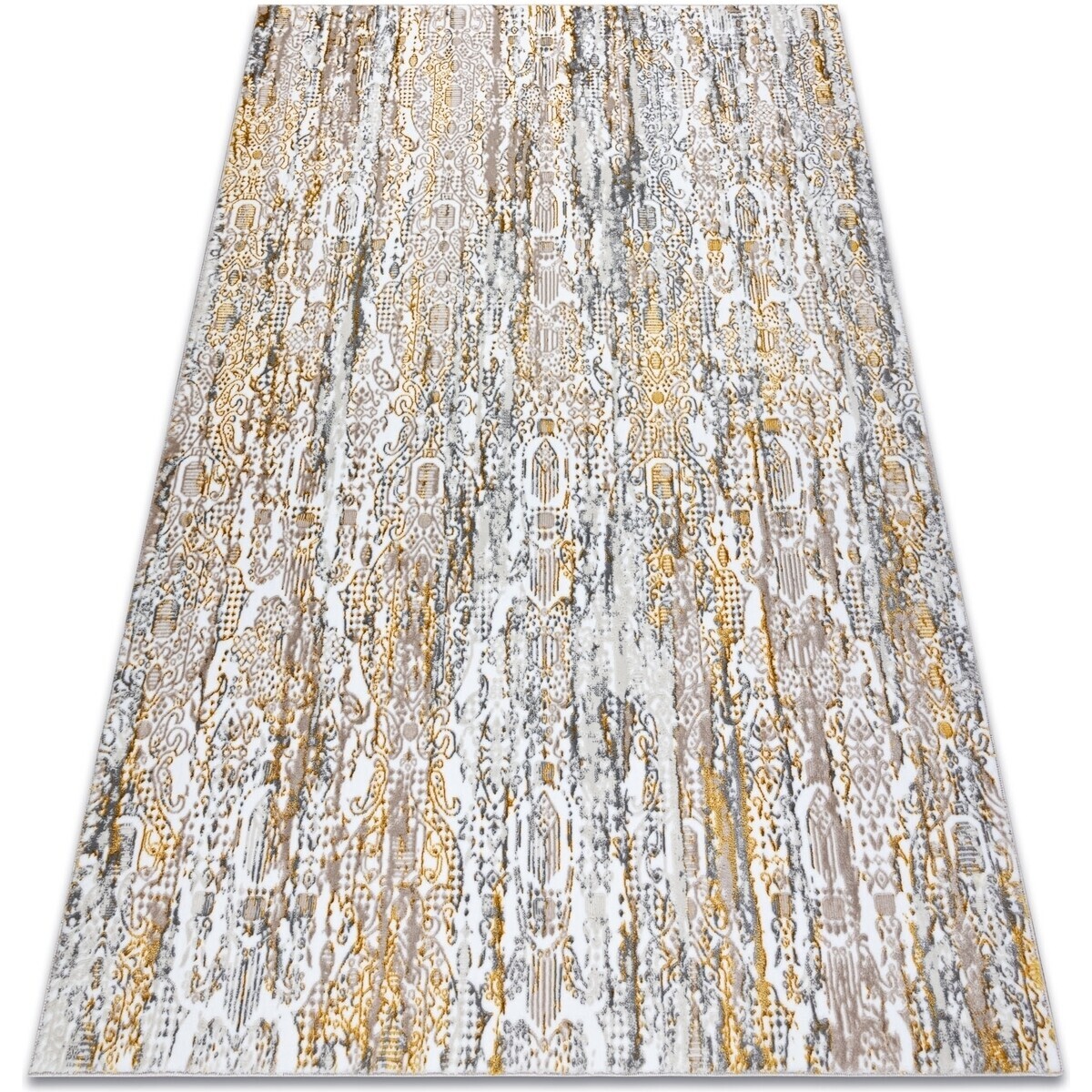 Rugsx  Koberec GLOSS moderni  8487 63 Ornament 80x150 cm  Zlatá