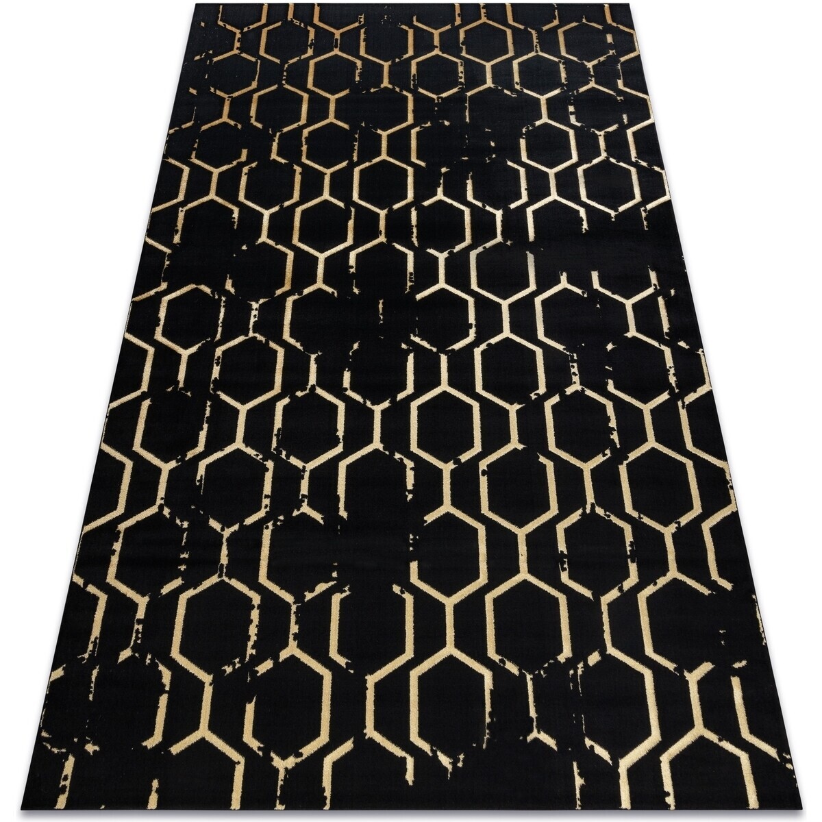Rugsx  Koberec GLOSS moderni  407C 86 stylový, 200x290 cm  Černá