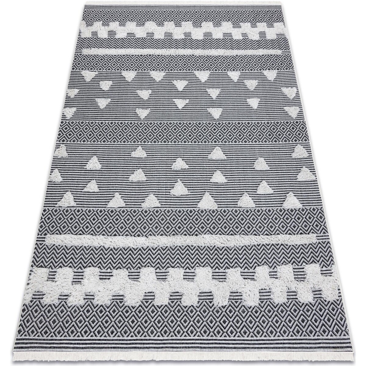 Rugsx  Koberec ECO SISAL BOHO MOROC Geometrický 22321 155x220 cm  Béžová