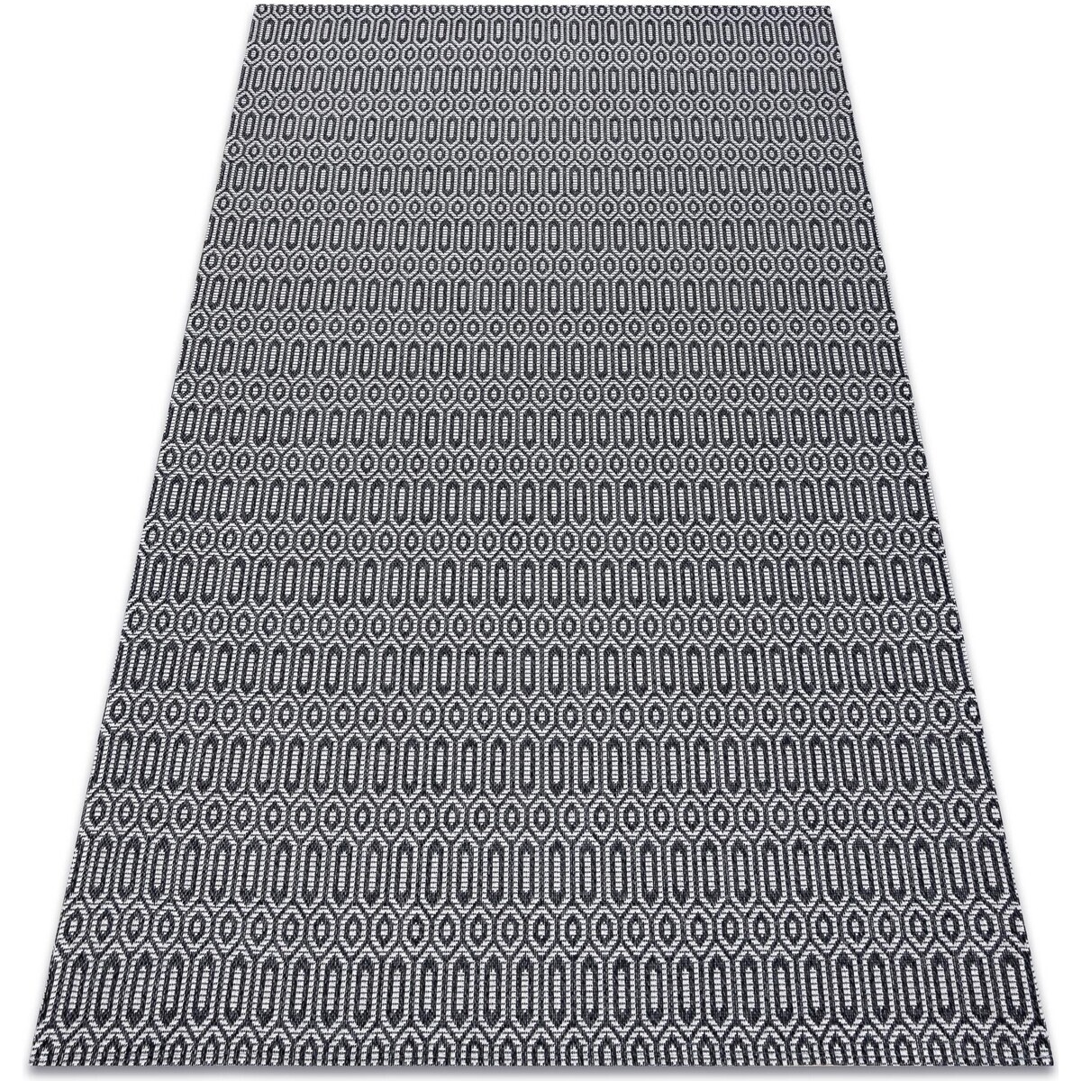 Rugsx  Koberec CASA ECO SISAL Boho vzor očka 133x190 cm  Černá